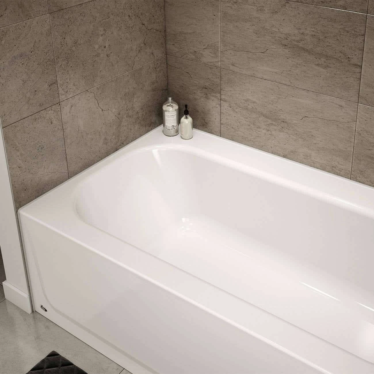 Hana MauiCast Plus 60 X 32 Porcelain Enamel Alcove Bathtub - Image 3