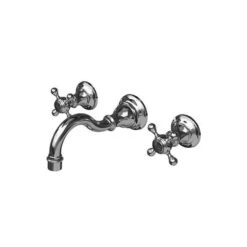 Victoria Wall Mount Lavatory Faucet - Cross Handles