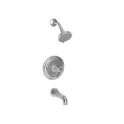Astor Pressure Balanced Tub & Shower Trim Set - Cross Handle