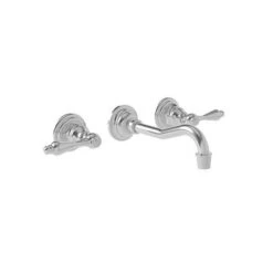 Chesterfield Wall Mount Lavatory Faucet - Lever Handles