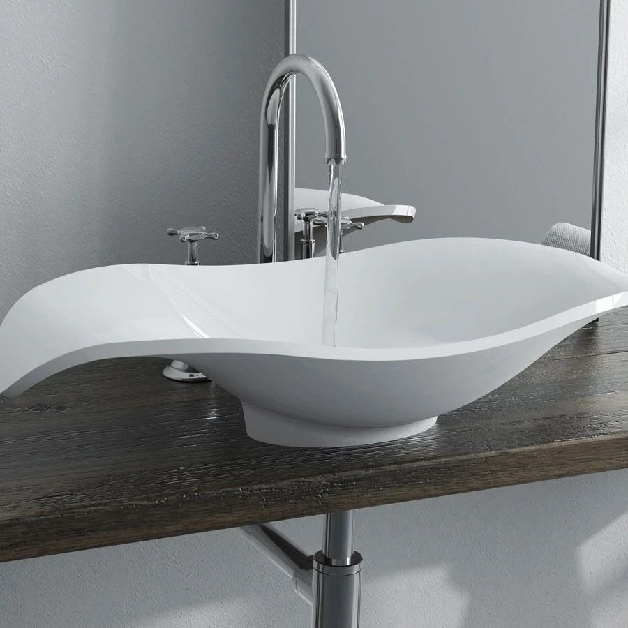 Corelli Vessel Bathroom Sink - White
