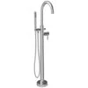 A&E BATH & SHOWER Milan Round Spout Freestanding Tub Faucet With Handshower - Polished Chrome