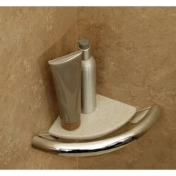 Integrated Corner Shelf Grab Bar