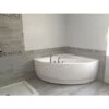 Olivia 55 Inch Acrylic Corner Bathtub - White