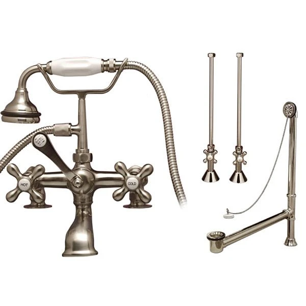 Deck Mount Tub Faucet Set