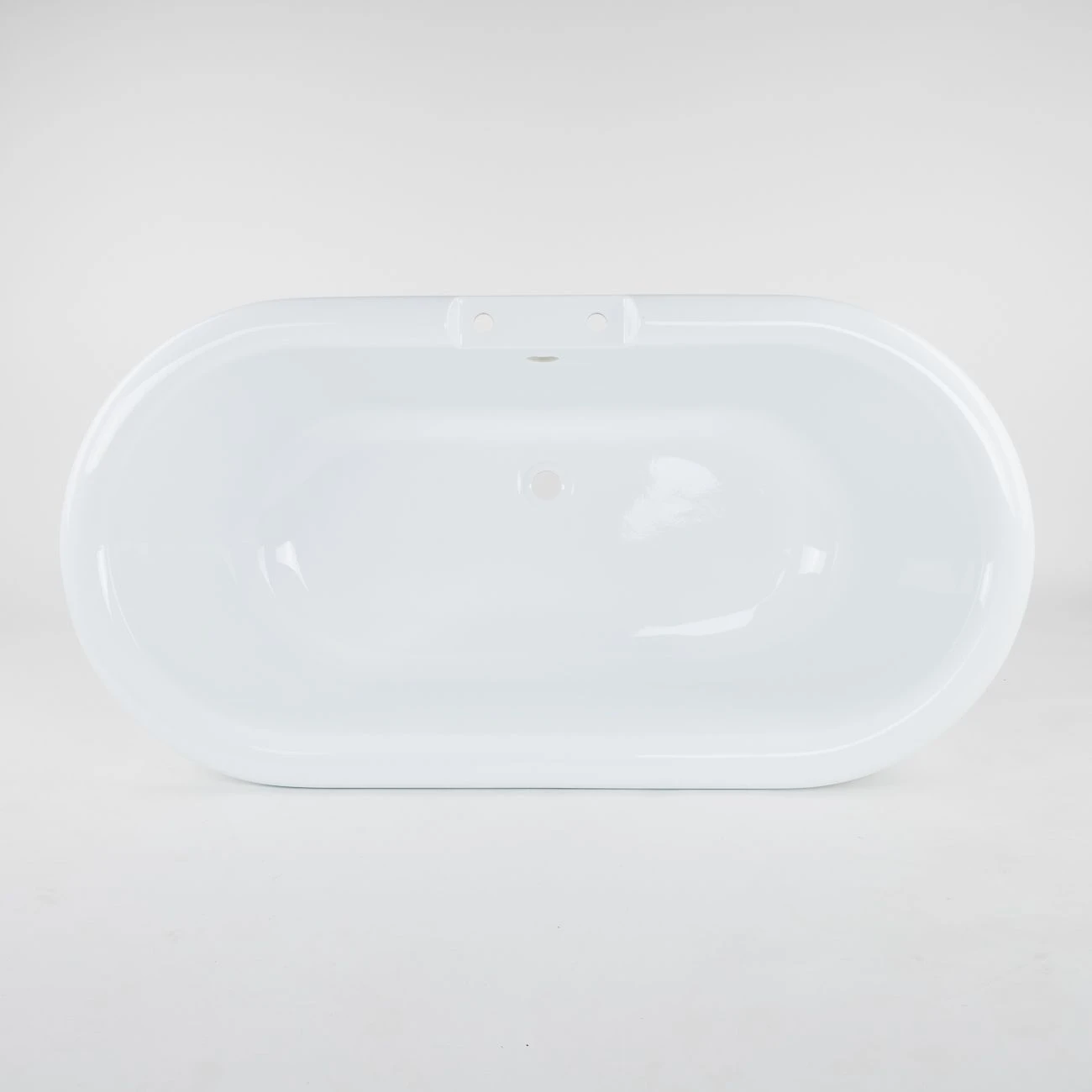 Mansfield Acrylic Double Ended Pedestal Tub - Rim Faucet Drillings - Image 2