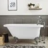 Savanna Acrylic Classic Clawfoot Tub - No Faucet Drillings - Ball & Claw Feet