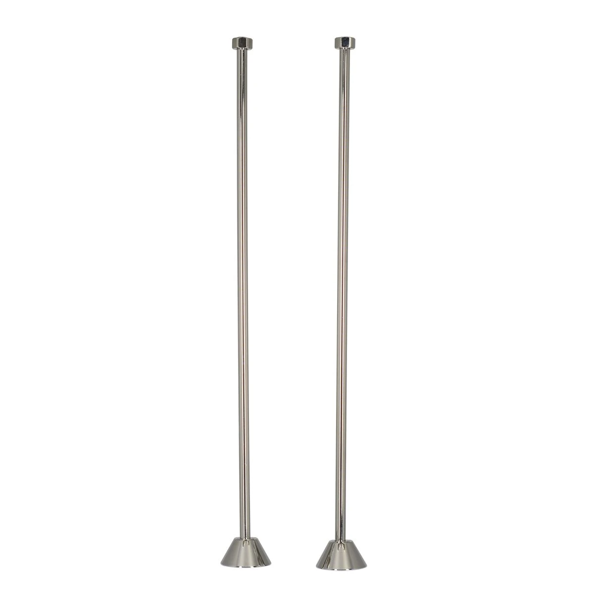 Mansfield 60 Inch Acrylic Double Ended Pedestal Tub Package - White / Chrome Fixtures - Image 6