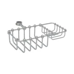 Clawfoot Tub Soap Dish - Shower Enclosure Riser Mounted - Chrome