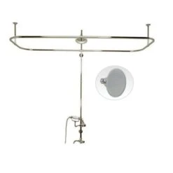 Side Mount Shower Conversion Kit With Handshower Cradle & Shower Head