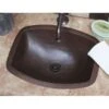 Classic Flat Sided 17 Inch Bath Sink - Antique