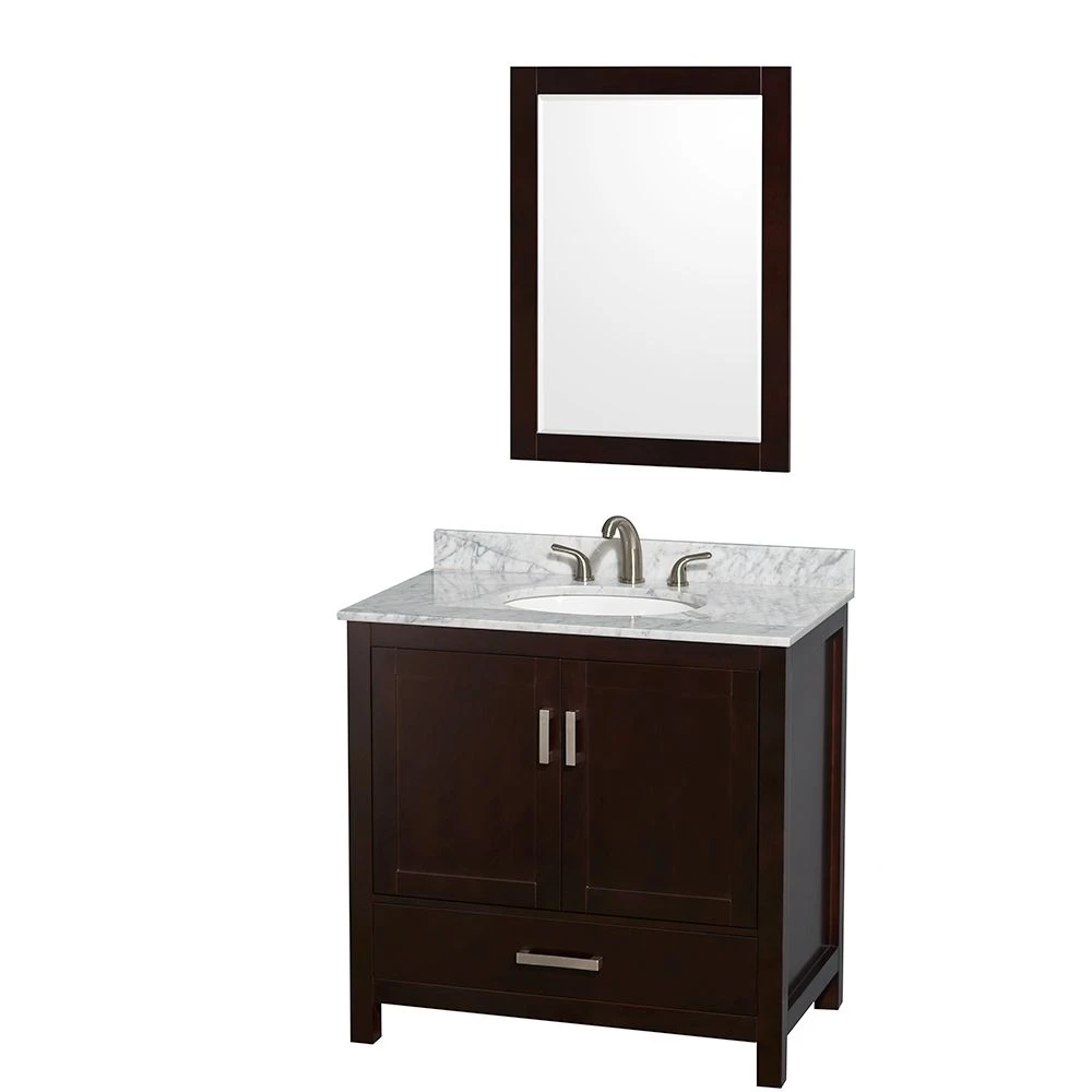 Sheffield 36 In Single Oval Sink Vanity Set