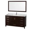 Sheffield 60 In Single Square Sink Vanity Set
