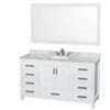 Sheffield 60 In Single Oval Sink Vanity Set