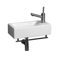 Isabella Collection Wall Mount Bathroom Sink - Single Faucet Drilling