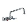Heavy Duty Wallmount 6 Inch Extended Utility Faucet - Polished Chrome