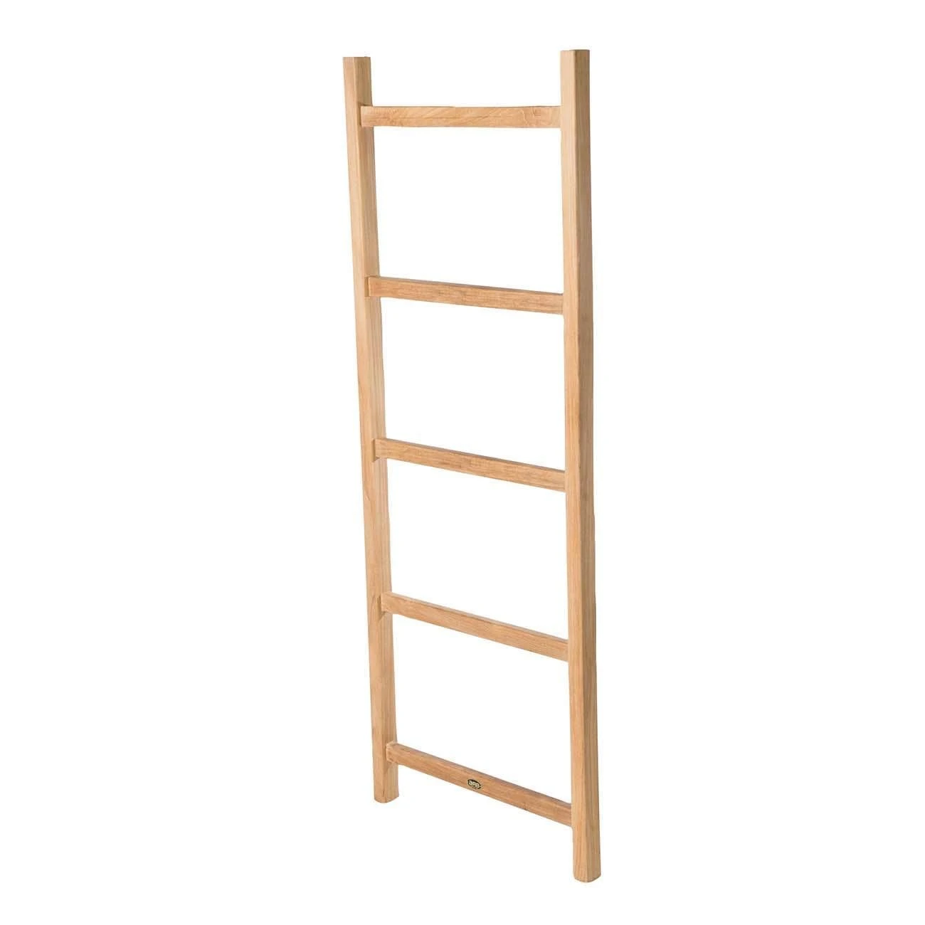 59 Inch Teak Towel Ladder With 5 Bars