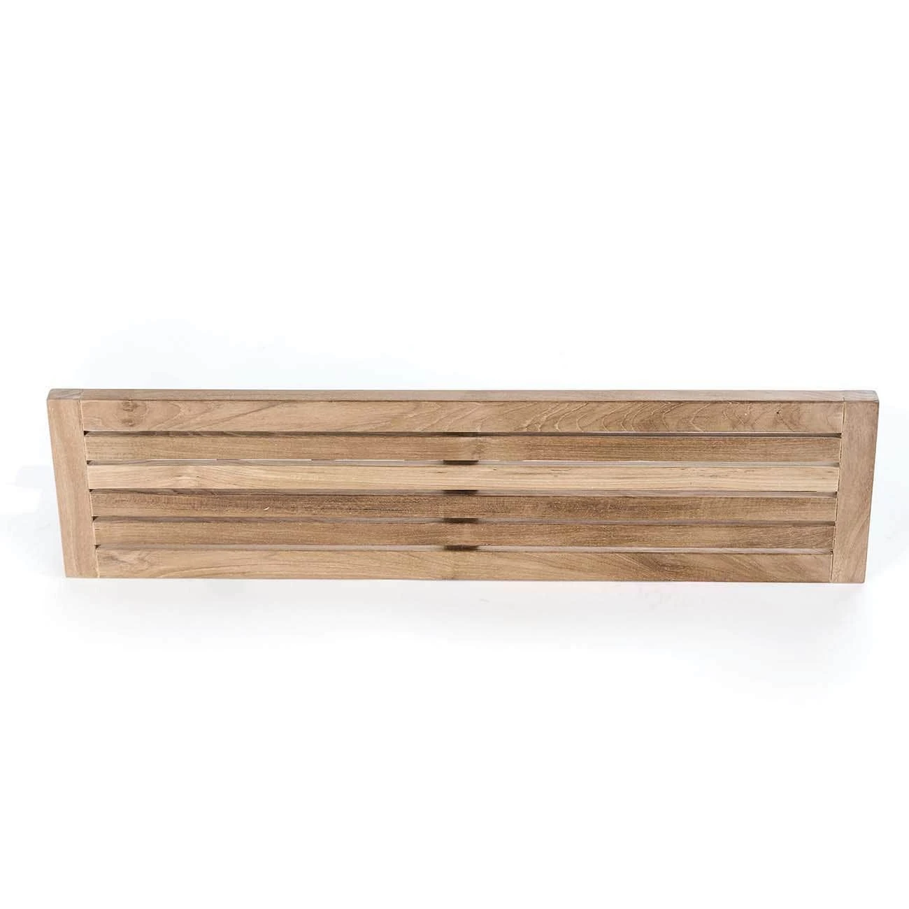 Teak Wall Shelf With 8 Hooks - Image 3