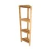 Fiji 50 Inch Teak Corner Shelf 4 Tiers