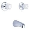 170 Series Low Spout Wall Mount Bathtub Faucet - Chrome