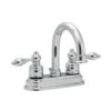 690 Series 4 Inch Sink Faucet Set With Chrome Lever Handles - Chrome