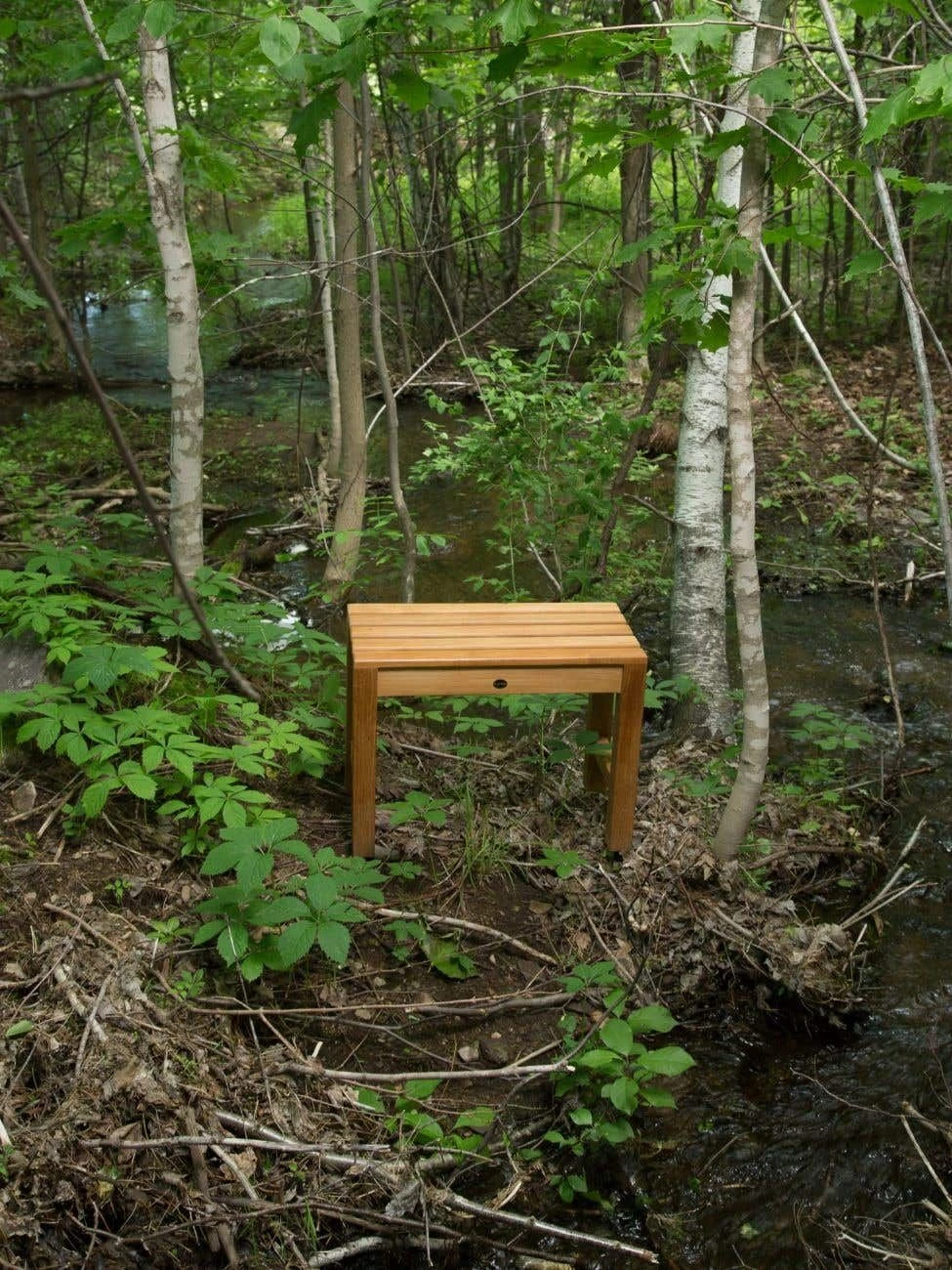 Coach 24 Inch Teak Shower Bench - Image 3