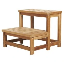 24 Inch Teak Hot Tub Step