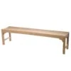 Curved 71 Inch Teak Shower Bench