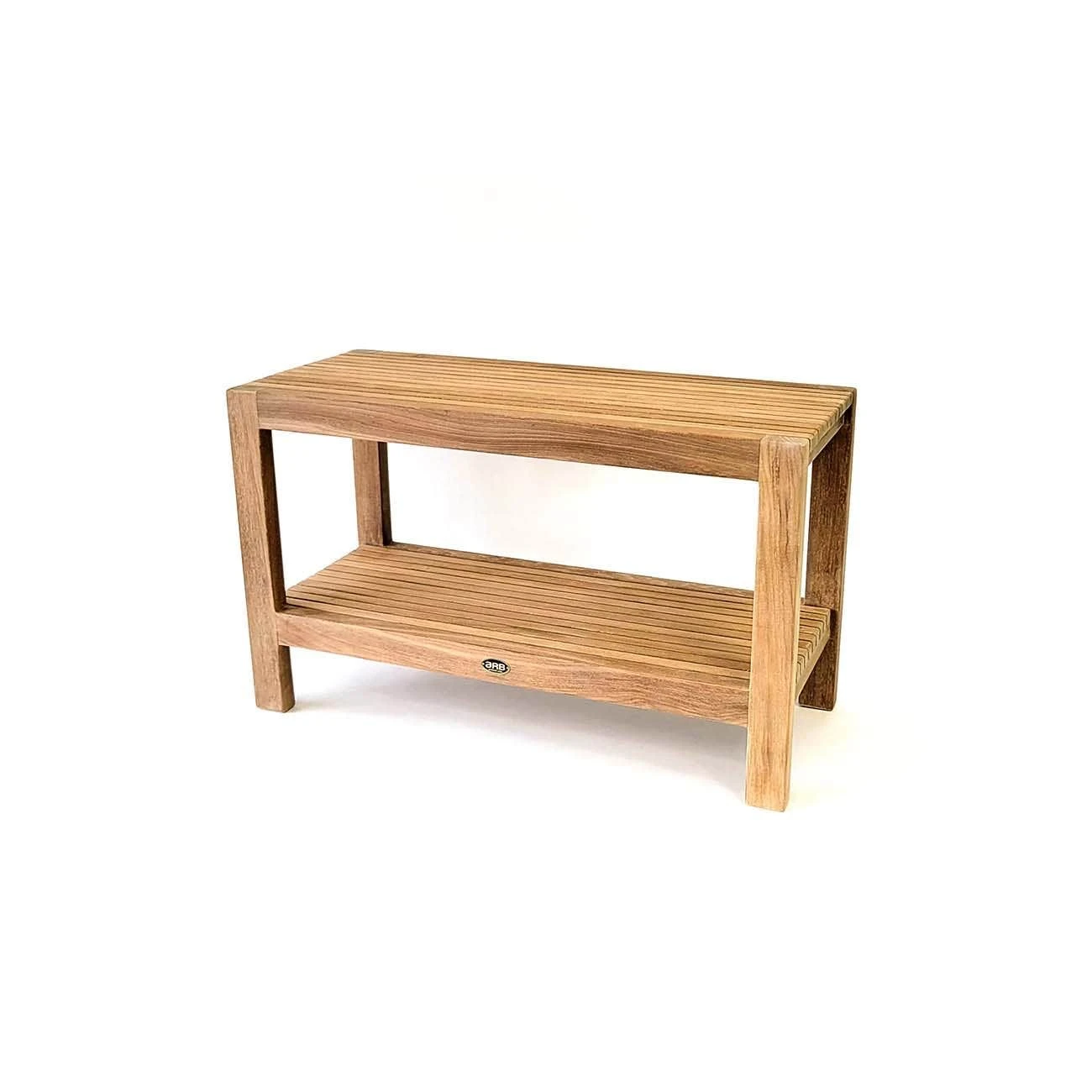 Fiji 30 Inch Teak Shower Bench With Shelf