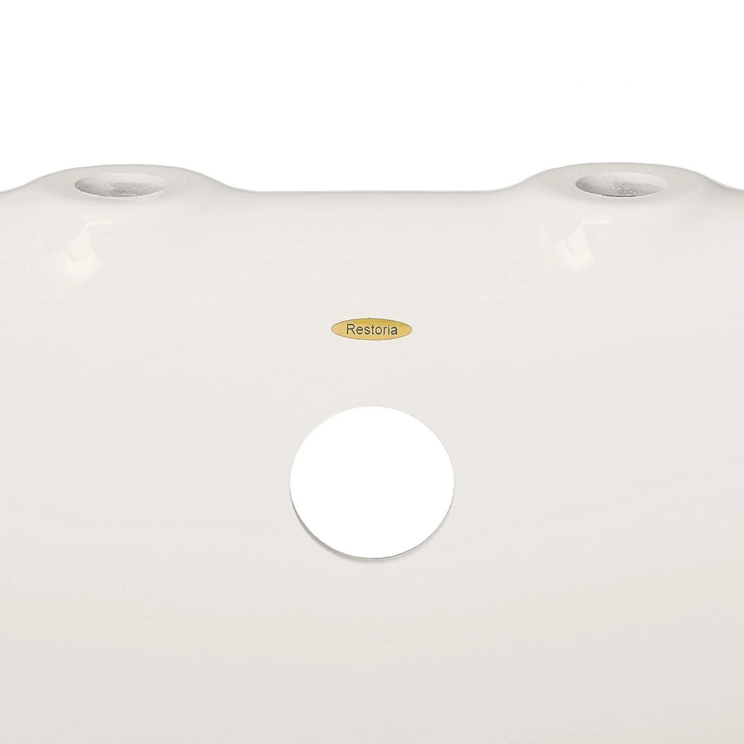 Empress Acrylic Double Slipper Pedestal Tub - Rim Faucet Drillings - Image 5