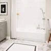 Aloha Ohana 60 X 30 Porcelain Enamel Alcove Right-Hand Drain Bathtub In White
