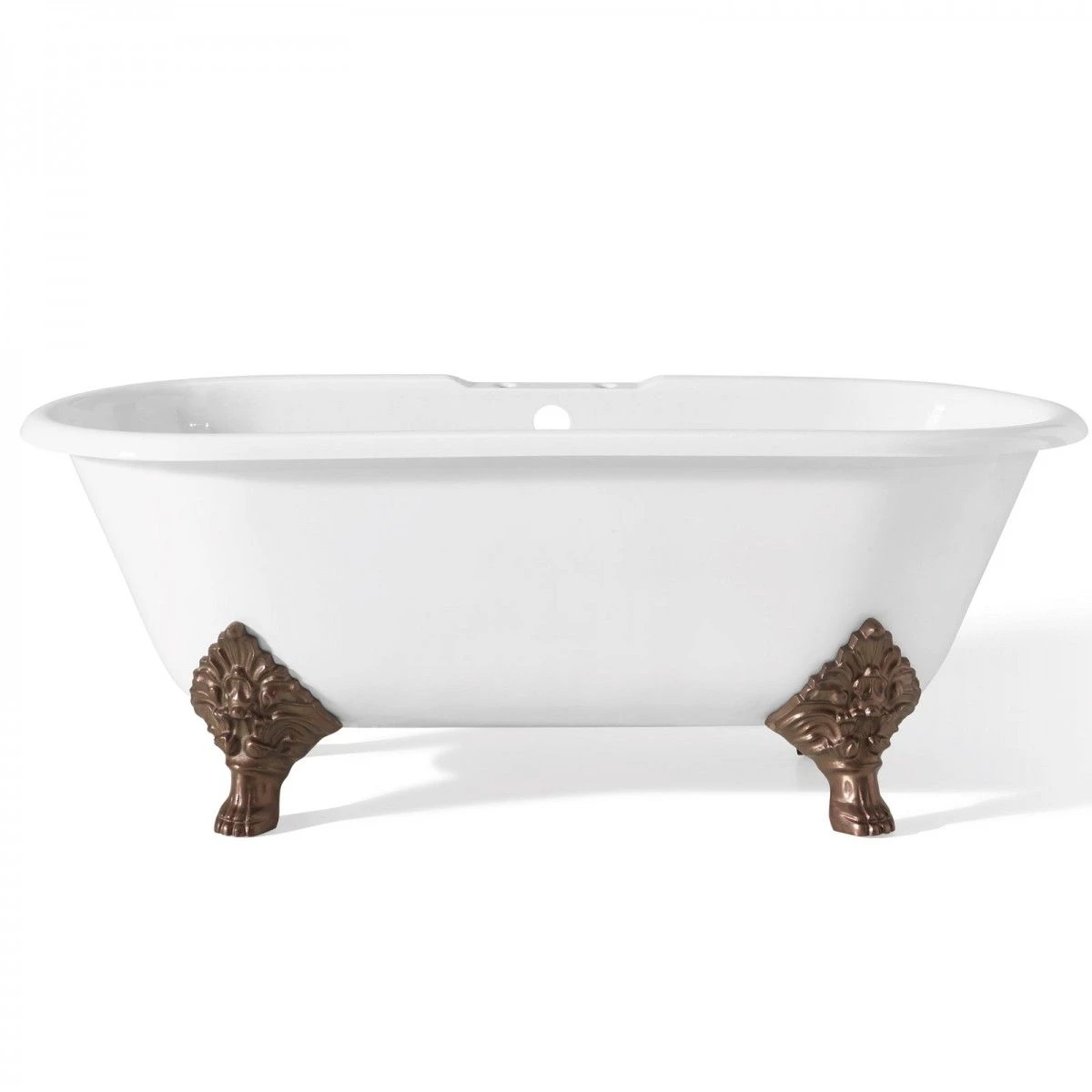 Carlton 70 Inch Cast Iron Double Ended Clawfoot Tub - 7 Inch Rim Drillings - Image 3