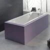 67 Inch Cast Iron Drop In Tub - No Faucet Drillings - Unfinished Exterior