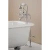 Freestanding Claw Foot Tub Hand Shower Faucet With Shut-Off Valve