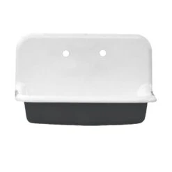 30 Inch Cast Iron High Back Farm Sink
