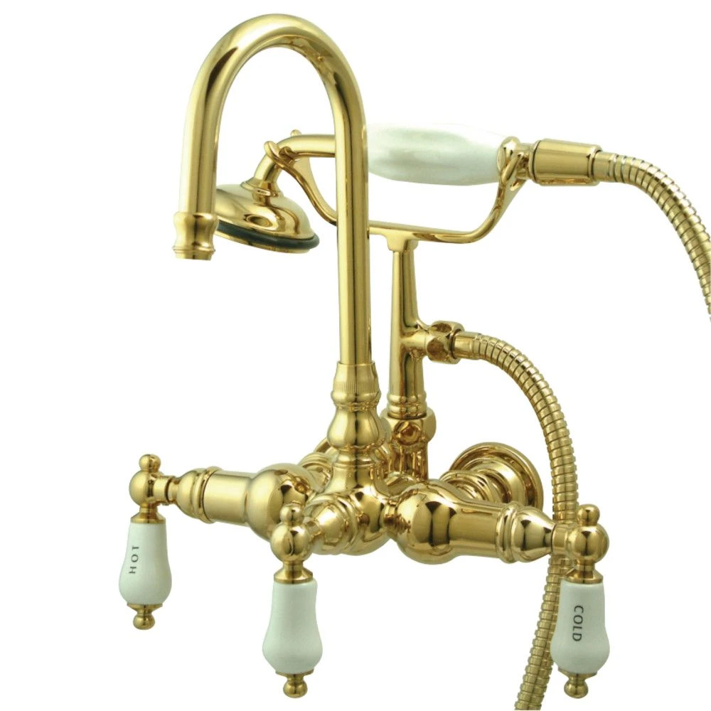 Gooseneck Clawfoot Tub Faucet With Handshower - Image 3