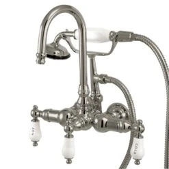 Gooseneck Clawfoot Tub Faucet With Handshower