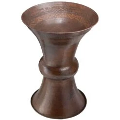 Frida Copper Pedestal Sink - Black Copper