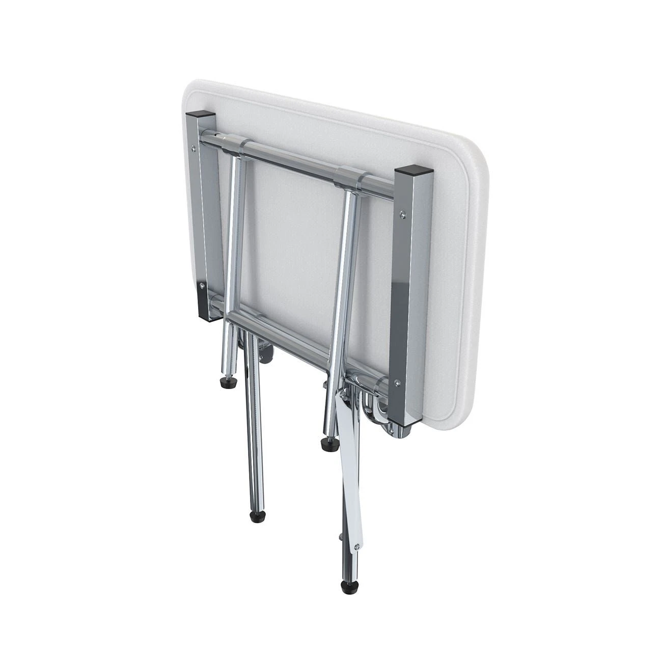 Padded Cushion Folding Wall Mount ADA Compliant Bench Shower Seat With Legs - Image 3