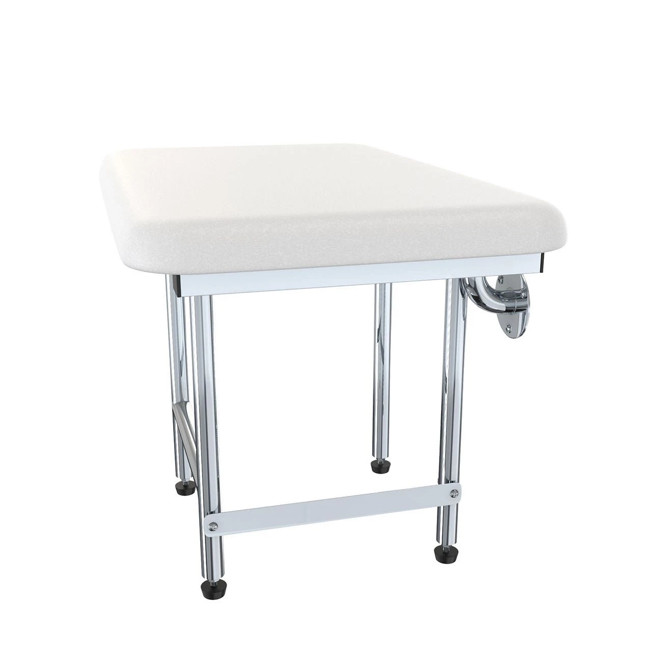 Padded Cushion Folding Wall Mount ADA Compliant Bench Shower Seat With Legs - Image 4