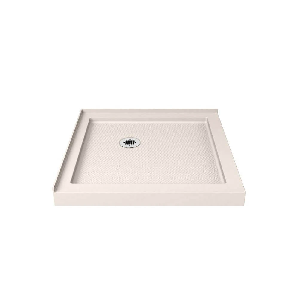 DreamLine SlimLine 32 Inch D X 32 Inch W X 2-3/4 Inch H Corner Drain Double Threshold Shower Base - Image 2