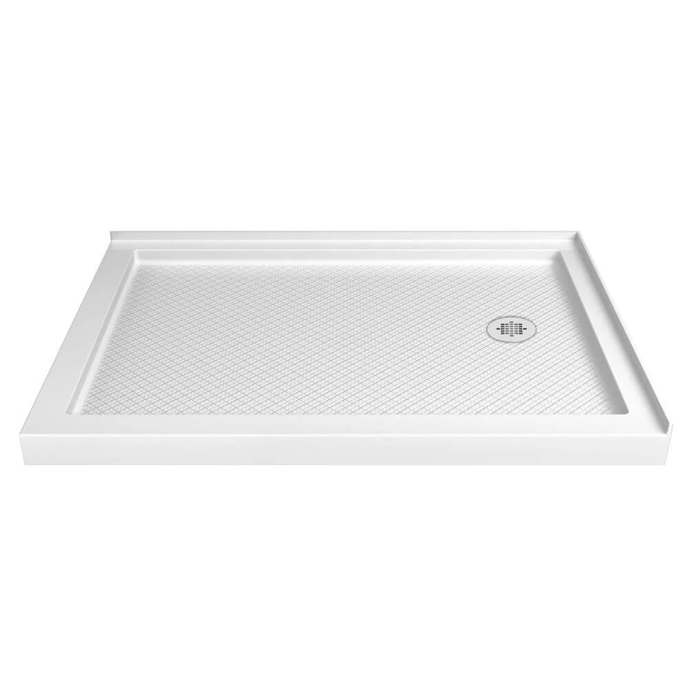 DreamLine SlimLine 36 Inch D X 48 Inch W X 2-3/4 Inch H Left Drain Double Threshold Shower Base - Image 4