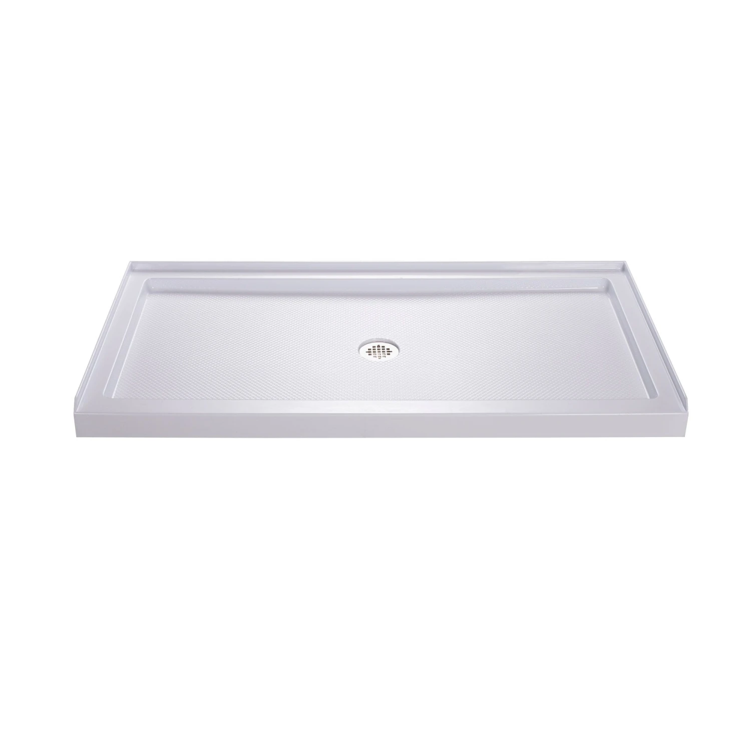 DreamLine SlimLine 30 Inch D X 60 Inch W X 2-3/4 Inch H Center Drain Single Threshold Shower Base