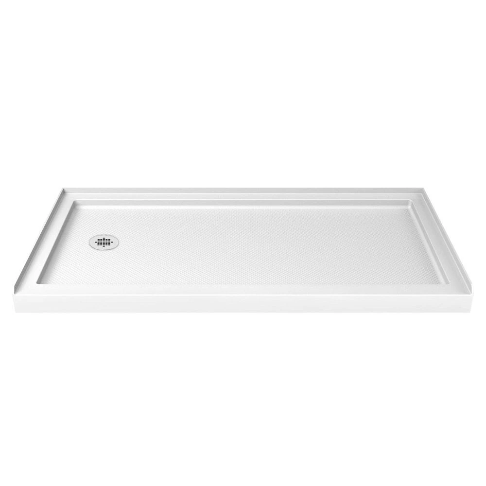 DreamLine SlimLine 30 Inch D X 60 Inch W X 2-3/4 Inch H Center Drain Single Threshold Shower Base - Image 4