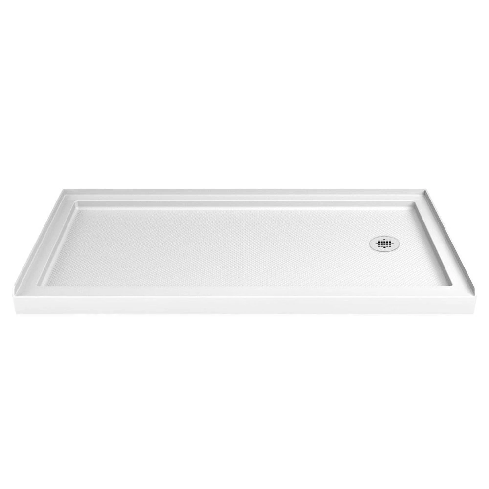 DreamLine SlimLine 30 Inch D X 60 Inch W X 2-3/4 Inch H Center Drain Single Threshold Shower Base - Image 7