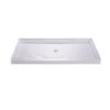 DreamLine SlimLine 34 Inch D X 54 Inch W X 2-3/4 Inch H Center Drain Single Threshold Shower Base