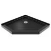DreamLine SlimLine 36 Inch D X 36 Inch W X 2-3/4 Inch H Corner Drain Neo Angle Shower Base