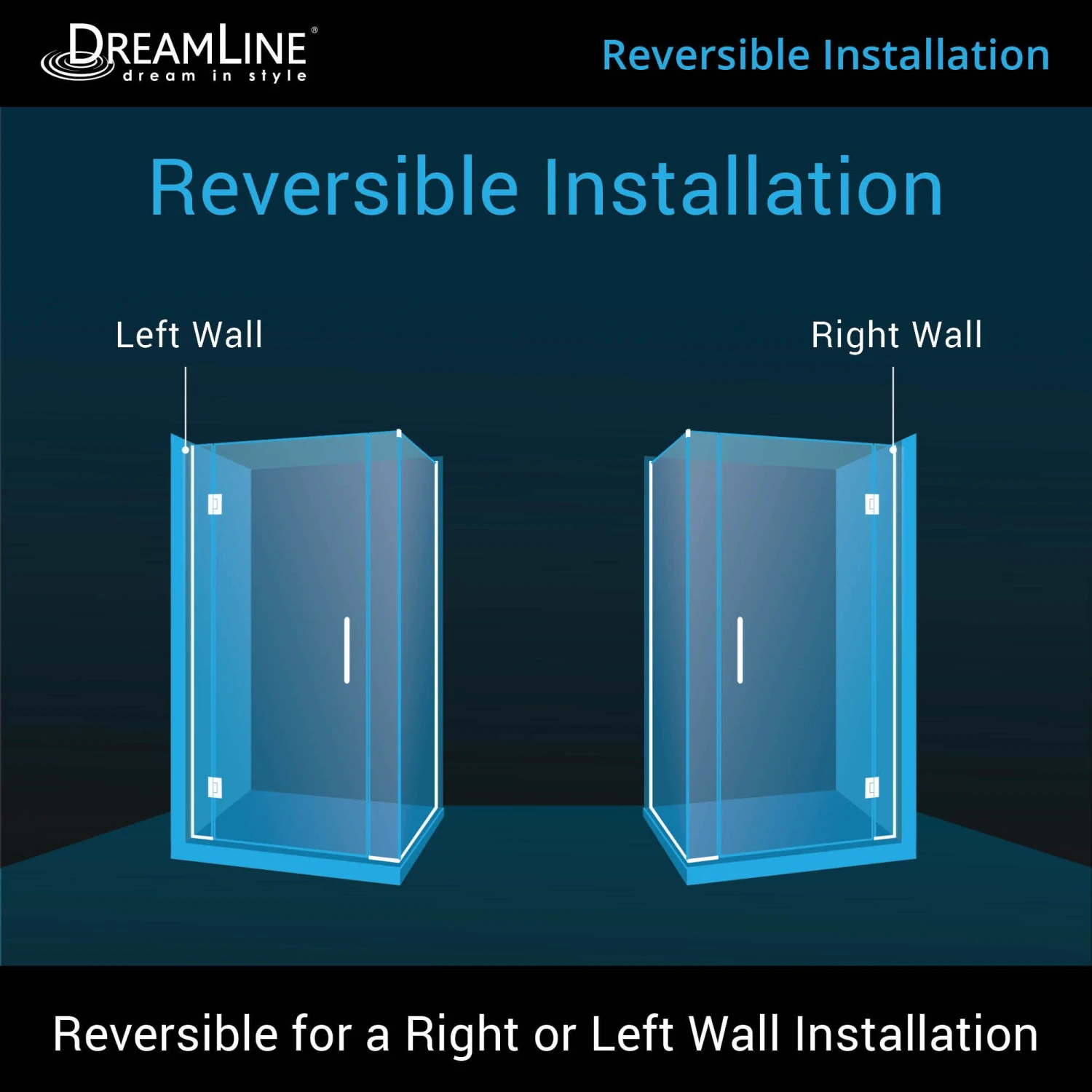 DreamLine Unidoor-X 35 Inch W X 34-3/8 Inch D X 72 Inch H Frameless Hinged Shower Enclosure - Image 14