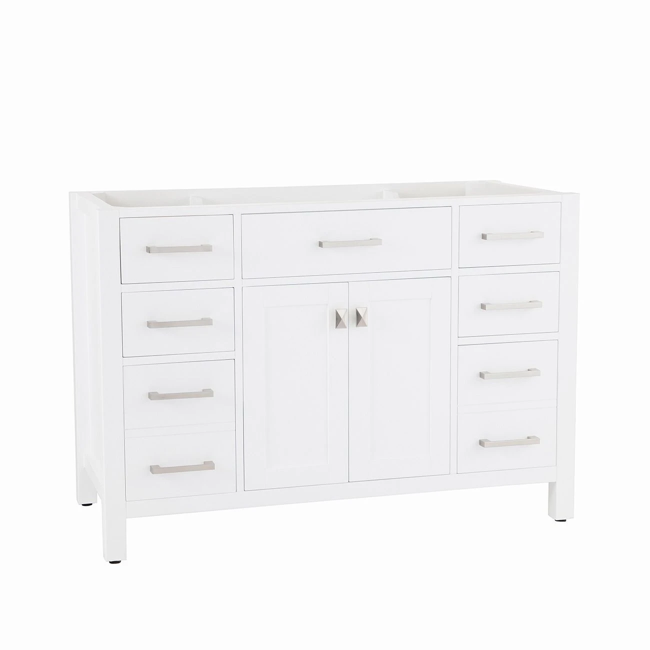 Mason Hill 48 Inch Oak Vanity With Rectangular Undermount Sink - White - Image 4