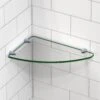 DreamLine 12 Inch X 8 Inch Corner Glass Shelf